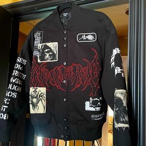 Black Graphic Men's or women’s jacket